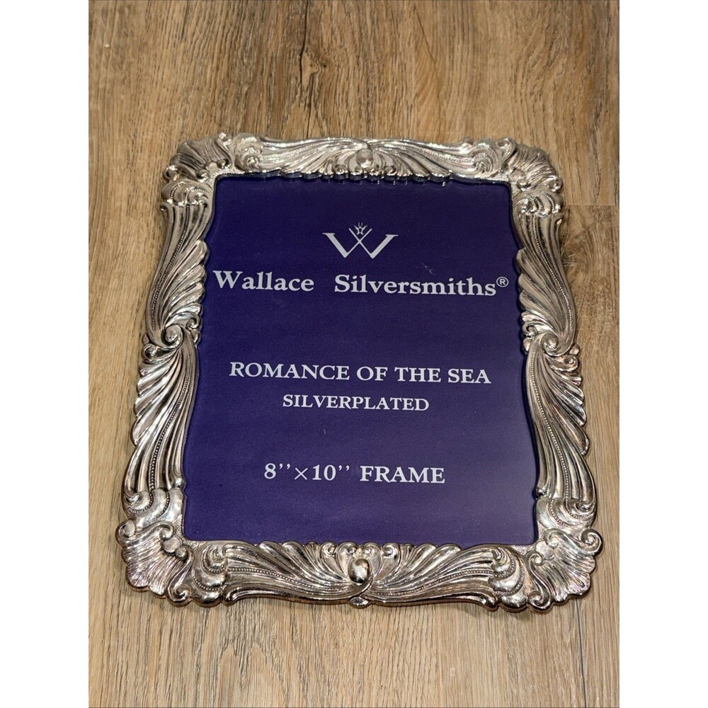 Wallace Silversmiths Romancing of the Sea 8” X 10” Picture Frame Silverplated